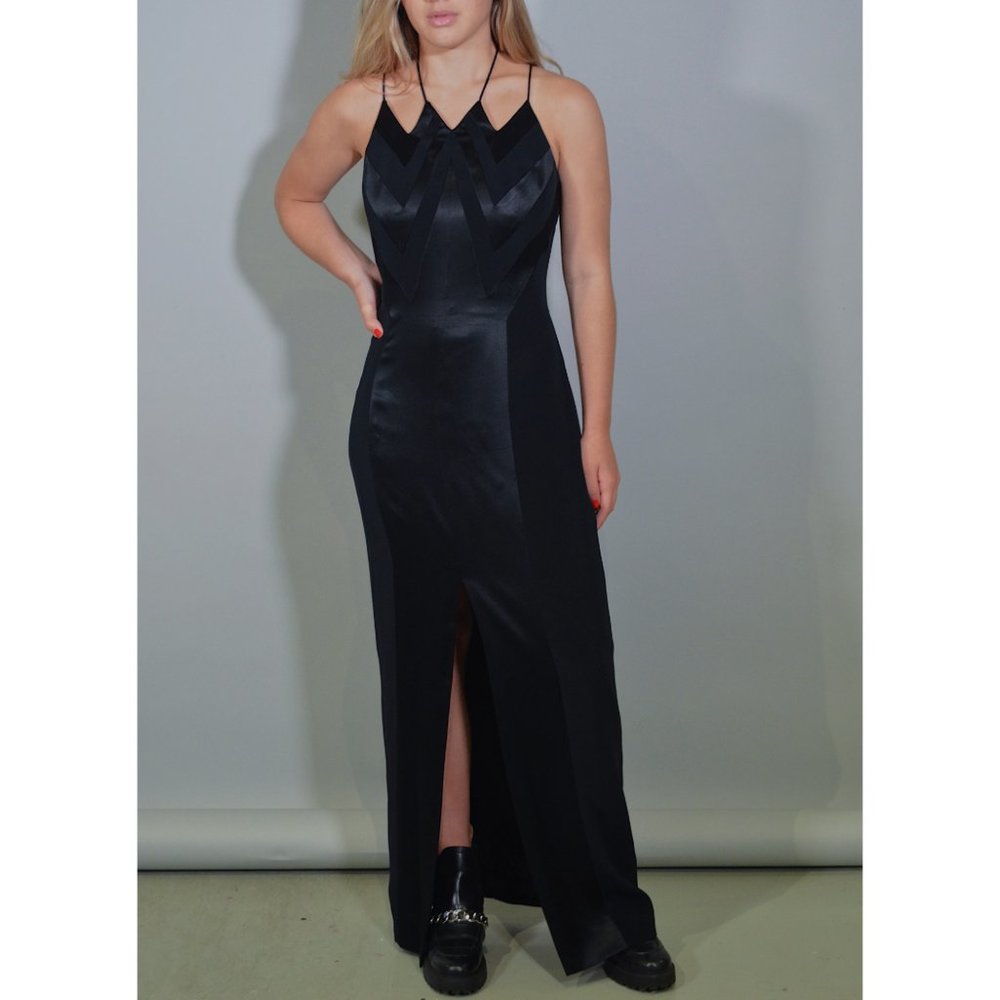 NITELINE spiked neckline gown